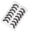 Picture of Pooplunch Fluffy Cat Eye Look False Eyelashes Curly Wispy Thick Spiky Volume Faux Mink Lashes 8D Fake Eyelash Strips 7 Pairs Multipack