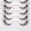 Picture of Pooplunch False Eyelashes Natural Cat Eye Look 15MM Wispy Fake Eyelashes Short Outer Corner Eye-Lifting Lash 7 Pairs Pack