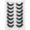 Picture of Pooplunch False Eyelashes Cat Eye Lashes Natural Fluffy Wispy Fake Eyelashes Faux Mink Lashes 7 Pairs Pack