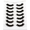 Picture of Pooplunch False Eyelashes Cat Eye Lashes Natural Fluffy Wispy Fake Eyelashes Faux Mink Lashes 7 Pairs Pack