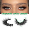 Picture of Russian Strip Lashes Cat Eye Mink Lashes Natural Wispy Eyelashes zanlufly D Curl Fluffy False Eyealshes Clear Band Volume Natural Look Fake Lashes that Look Like Extensions Eye Lashes Pack