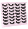 Picture of False Eyelashes Russian Strip Lashes Fluffy Fake Eyelashes Extension D Curl Wispy Handmade Soft Reusable 14 Pairs Lashes Pack