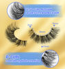 Picture of Russian Strip Lashes D Curl Fluffy Wispy False Eyelashes Natural Look Faux Mink Lashes Like Eyelash Extension Fluffy zanlufly Transparent Band Cat Eye Fake Eyelashes Pack