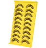 Picture of Russian Strip Lashes D Curl zanlufly Fluffy Wispy Clear Band False Eyelashes Cat Eye 6D Lashes Pack