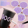 Picture of 16000Pcs Resin Jelly Rhinestones for Crafting, Lavender Purple AB Non Hotfix Flatback Gems, Bedazzling Crystal with 3Pcs 10ml B7000 Jewelry Glue for DIY Crafts Clothing Tumblers Shoes Nail Art