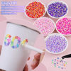 Picture of 5200Pcs Resin Jelly Rhinestones with Tweezers for Crafting, Mixed-Color 5mm Flatback Gems, Bedazzling Crystal for DIY Crafts Clothing Tumblers Mugs Shoes Fabric Nail Art