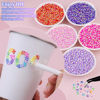 Picture of 9000Pcs Resin Jelly Rhinestones with Tweezers for Crafting, Mixed-Color 4mm Flatback Gems, Bedazzling Crystal for DIY Crafts Clothing Tumblers Mugs Shoes Fabric Nail Art