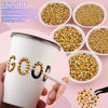 Picture of 16000Pcs Resin Rhinestones with Tweezers for Crafting, Gold 2-6mm Mixed Sizes Flatback Gems, Bedazzling Crystal for DIY Crafts Clothing Tumblers Mugs Shoes Fabric Nail Art