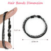 Picture of Hair Accessories, 25 PCS of 5 Styles Boho Hair Tie Bracelets with Beads - Cute Elastic Bands for Thick or Thin Hair, No Damage, Pink for Girls and Women