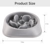 Picture of MateeyLife Slow Feeder Dog Bowls, Anti-Choking Puzzle Dog Food Bowls, Non Slip Interactive Dog Feeding Bowls Slow Down Eating, Bloat Stop Maze Dog Dishes Dog Feeder for Small Medium Large Breeds Gray