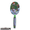 Picture of Minecraft Hair Brush with Magical Sparkling Cubes - Confetti Hair Brush, Green - Boys Hair Brush Ages 3+