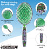 Picture of Minecraft Hair Brush with Magical Sparkling Cubes - Confetti Hair Brush, Green - Boys Hair Brush Ages 3+