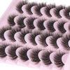 Picture of Wispy Mink Lashes Natural False Eyelashes Fluffy 16mm Cat Eye Lashes Pack 5D 14 Pairs Fake Eyelashes by TNFVLONEINS