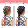 Picture of MSDADA New Hair Chalk Comb Temporary Hair Color Dye for Girls Kids with Light Color Hair, Washable Hair Chalk for Girls Age 4 5 6 7 8 9 10 Birthday Cosplay DIY, Halloween, Christmas (Silver)