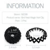 Picture of Sizobi 3 Pcs Cute Bird Nest Magic Hair Clips, Expandable Hair Accessory, Hair Bun Maker for Thin, Thick or Curly Hair - Barrettes and Scrunchies for Women and Girls