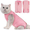 Picture of Avont Cat Recovery Suit - Kitten Onesie for Cats After Surgery, Cone of Shame Alternative Surgical Spay Suit for Female Cat, Post-Surgery or Skin Diseases Protection -Pink(M)