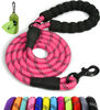 Picture of Taglory Rope Dog Leash 6 FT with Comfortable Padded Handle, Highly Reflective Threads Dog Leash for Small Dogs, 3/8 inch, Pink