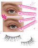 Picture of Short Lashes Natural Look Wispy False Eyelashes C Curl Fake Lashes Volume Mink Lashes 10mm Eye Lashes Pack Cute False Lashes 32-4EVA