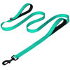 Picture of Joytale Dog Leash Heavy Duty for Large Dogs That Pull, Double Handle Dog Leash for Traffic Control, Double-Sided Reflective Leash for Night Safety, Dog Leash for Large Medium Dogs, 6FT, Teal