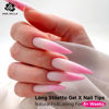 Picture of UNA GELLA Long Stiletto Almond Nail Tips for Acrylic Nails 216PCS XXL Long Stiletto False Fake Nails No C Curve Half Nail Tips Traceless Soft Gelly Tips Long Extensions 12 Sizes DIY Nail Art