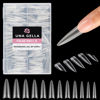 Picture of UNA GELLA Extra Long Stiletto Fake Nails 120pcs Double Side Pre-shape Gel Acrylic XL Nail Tips for Half Cover Nail Extension Home DIY Nail Salon 12 Sizes Gelly Tips