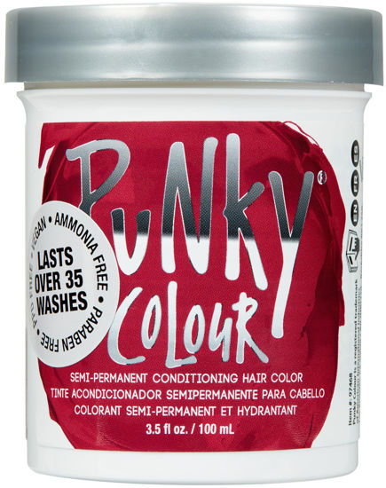 Picture of Punky Poppy Red Semi Permanent Conditioning Hair Color, 3.5oz