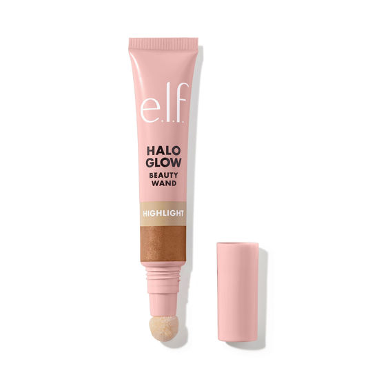 Picture of e.l.f. Halo Glow Highlight Beauty Wand, Liquid Highlighter Wand For Luminous, Glowing Skin, Buildable Formula, Vegan & Cruelty-free, Liquid Gold