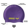 Picture of Arena Classic Unisex Soft Silicone Swim Cap for Women and Men, Intensive Training and Racing Comfortable Non-Slip Long Hair Swimming Hat, Violet/Soft Green