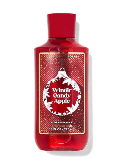 Picture of Bath & Body Works Winter Candy Apple Shower Gel Gift Sets For Women 10 Oz (Winter Candy Apple)