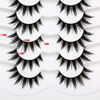 Picture of Pooplunch Manga Lashes False Eyelashes Doll Eye Natural Anime Lashes 8D Spiky Wispy Thick Faux Mink Eye Lash Strips 7 Pairs Pack