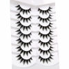 Picture of Pooplunch Manga Lashes False Eyelashes Doll Eye Natural Anime Lashes 8D Spiky Wispy Thick Faux Mink Eye Lash Strips 7 Pairs Pack