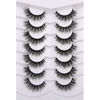 Picture of Pooplunch False Eyelashes Cat Eye Fluffy Lashes 8D Volume Thick Natural Faux Mink Lashes Fake Eyelashes 7 Pairs Pack