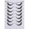 Picture of Pooplunch False Eyelashes Extension Volume Cat Eye Look Natural Wispy Lashes Fluffy Short 8D Fake Eyelashes Faux Mink Lashes 7 Pairs Pack