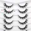 Picture of Pooplunch False Eyelashes Cat Eye Lashes Natural Look Wispy Short Fluffy 8D Faux Mink Lashes Wispies Fake Eyelashes Strips 7 Pairs Multipack