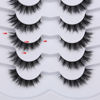 Picture of Pooplunch False Eyelashes Cat Eye Lashes Natural Short 8D Fluffy Wispy Faux Mink Lashes Wispies Fake Eyelashes 7 Pairs Multipack