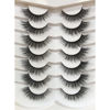 Picture of Pooplunch False Eyelashes Cat Eye Look Fluffy Wispy Faux Mink Lashes 7 Pairs 14MM Natural Extension Volume 8D Soft Curly Fake Eyelashes Strips Pack