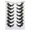 Picture of Pooplunch Fluffy Cat Eye Lashes False Eyelashes Wispy 18MM Curly Faux Mink Lashes 8D Volume Thick Dramatic Fake Eyelash Strips 7 Pairs Multipack