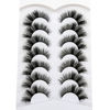 Picture of Pooplunch Fluffy Cat Eye Lashes False Eyelashes Wispy 18MM Curly Faux Mink Lashes 8D Volume Thick Dramatic Fake Eyelash Strips 7 Pairs Multipack