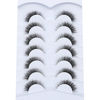 Picture of Pooplunch False Eyelashes Cat Eye Look Natural Short Lashes Wispy Clear Band Extension Volume Fluffy Fake Eyelashes Faux Mink Lash Strips 7 Pairs Multipack