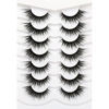 Picture of Pooplunch False Eyelashes Fairy Fluttery Lashes Wispy 8D Fluffy Natural Fake Eyelashes Faux Mink Lashes Strips 7 Pairs Pack