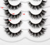 Picture of Pooplunch False Eyelashes Cat Eye Look Natural Wispy Lashes Fluffy Short 8D Faux Mink Lashes Wispies Fake Eyelashes Strips 7 Pairs Pack