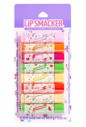 Picture of Lip Smacker Holiday Original & Best - 8 Moisturizing Lip Balms, Hydrating & Protecting, Fun Assortment - Vegan - Holiday Original & Best