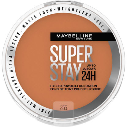 Picture of Maybelline Super Stay Up to 24HR Hybrid Powder-Foundation, Medium-to-Full Coverage Makeup, Matte Finish, 355, 1 Count