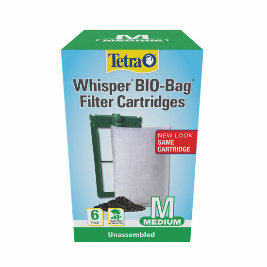 Picture of Tetra Whisper Bio-Bag Filter Cartridges for Aquariums - Unassembled Medium 6 Count (Pack of 1)