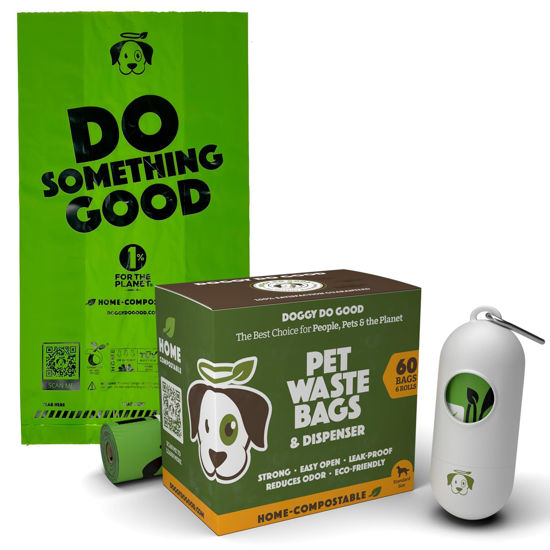 Picture of Doggy Do Good Poop Waste Bags, Unscented USDA Certified Biobased, Leak Proof, Certified Home Compostable