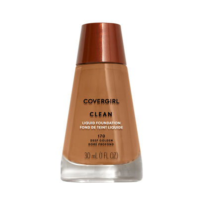 Picture of COVERGIRL Clean Liquid Foundation, Deep Golden 170, Shelf Pack of 2