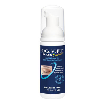 Picture of OCuSOFT Original Foaming Eyelid Cleanser - Mild Instant Foam to Remove Oil, Dust, Pollen & Makeup - 1.68 fl oz