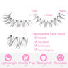 Picture of Kiromiro Lashes Natural Look Short False Eyelashes Wispy 100% Handmade Clear Band Lashes Cat Eye Natural False Lashes Korean Faux Mink Lashes Extensions Strip Eyelashes Pack 14 Pairs