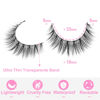 Picture of Kiromiro Eyelashes Wispy 10mm False Lashes Natural Look Fluffy 3D Mink Lashes Short Strip Lashes Pack