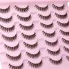 Picture of Kiromiro Eyelashes Wispy 10mm False Lashes Natural Look Fluffy 3D Mink Lashes Short Strip Lashes Pack